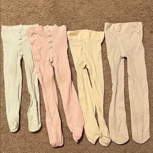 Set of Four Children's Tights 3/4T